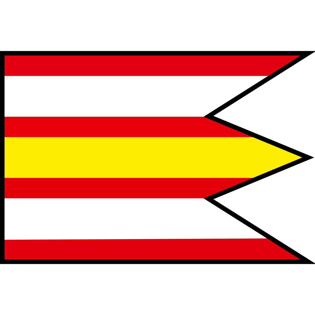 Flag of Kráľová nad Váhom, Region of Nitra
