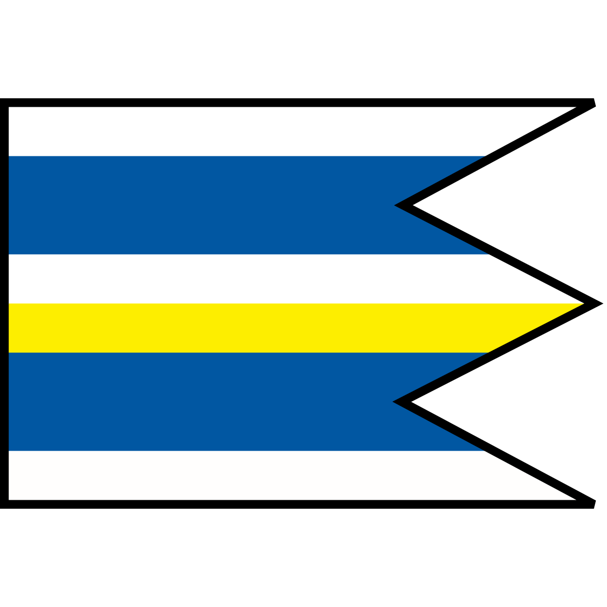 Flag of Kraľovany, Region of Žilina