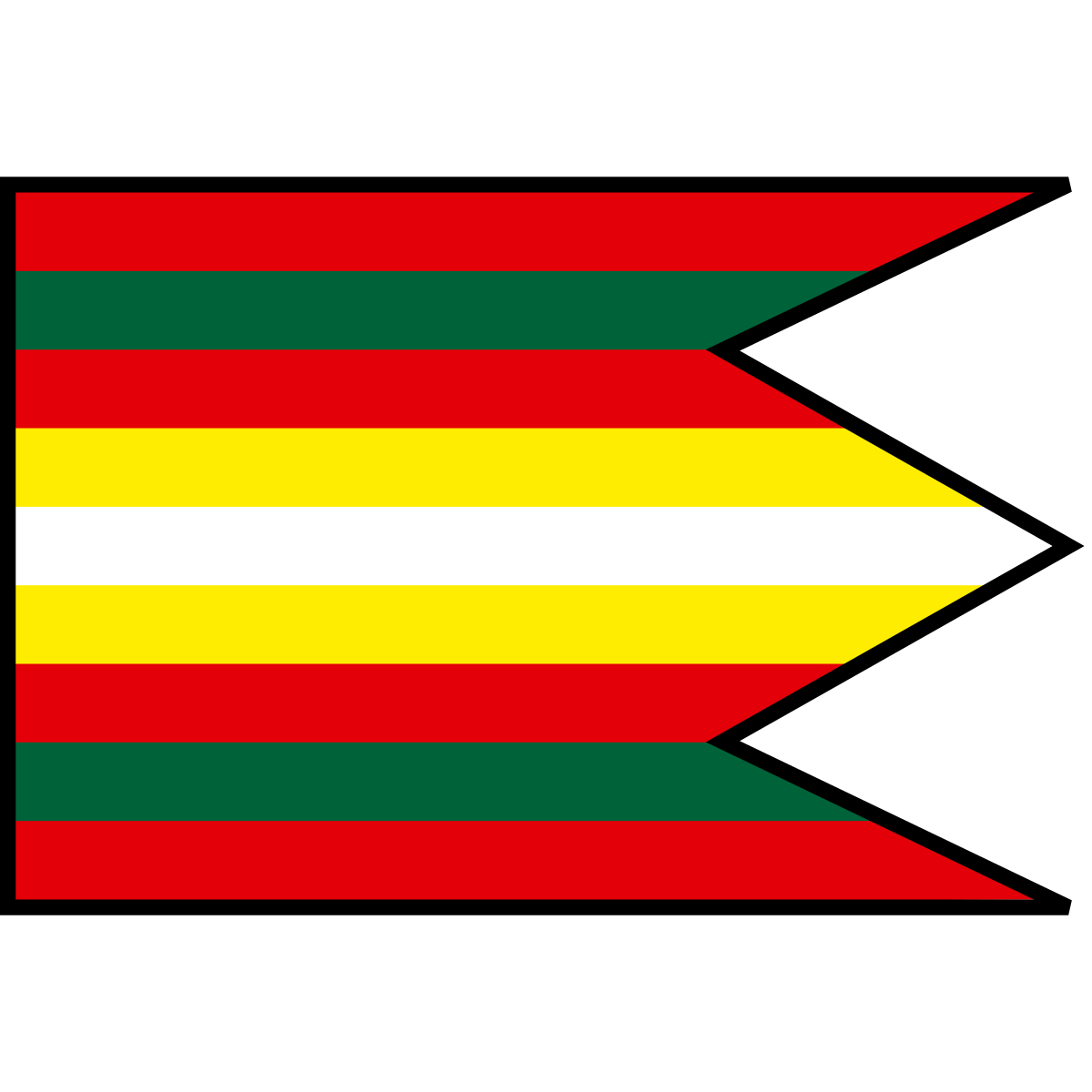 Flag of Krásna Lúka, Region of Prešov