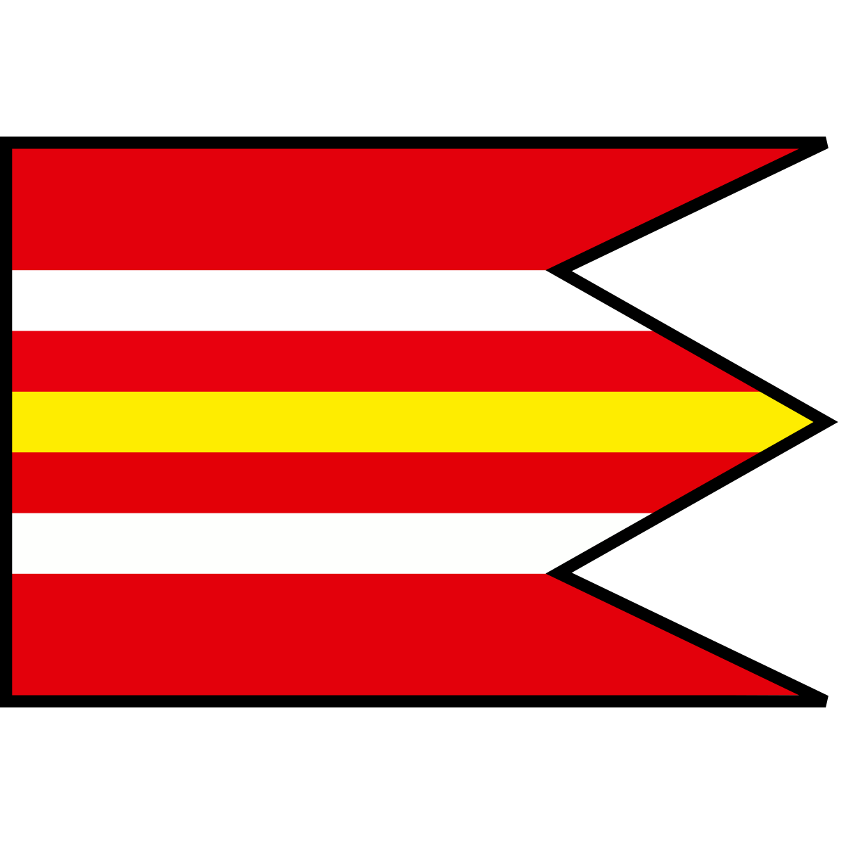 Flag of Krásno, Region of Trenčín