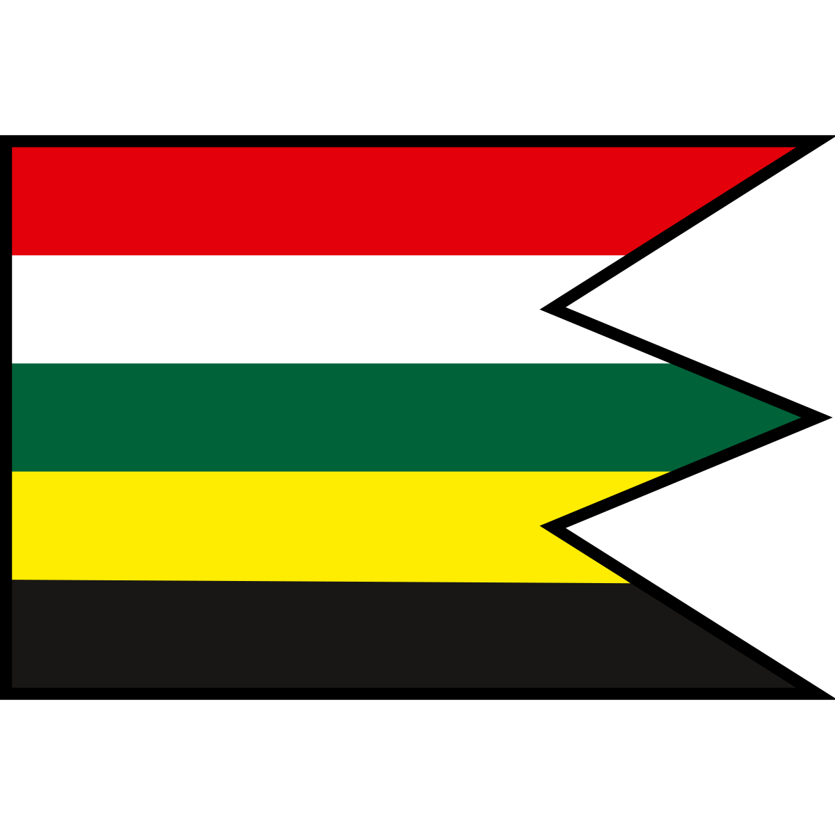Flag of Krivosúd, Region of Trenčín