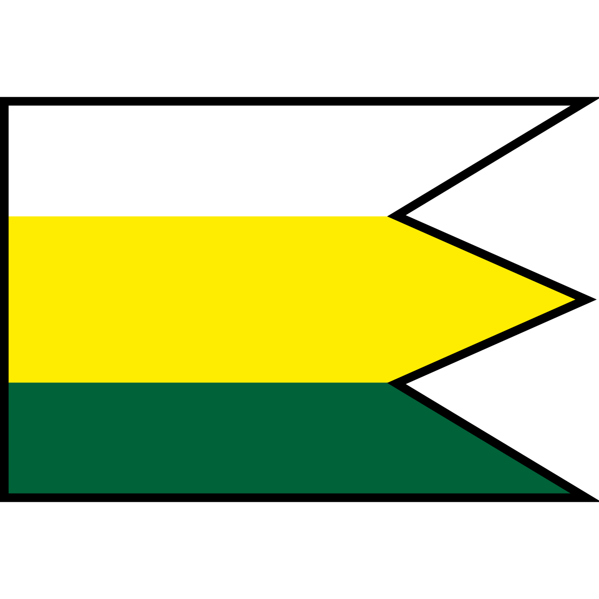 Flag of Krížová Ves, Region of Prešov