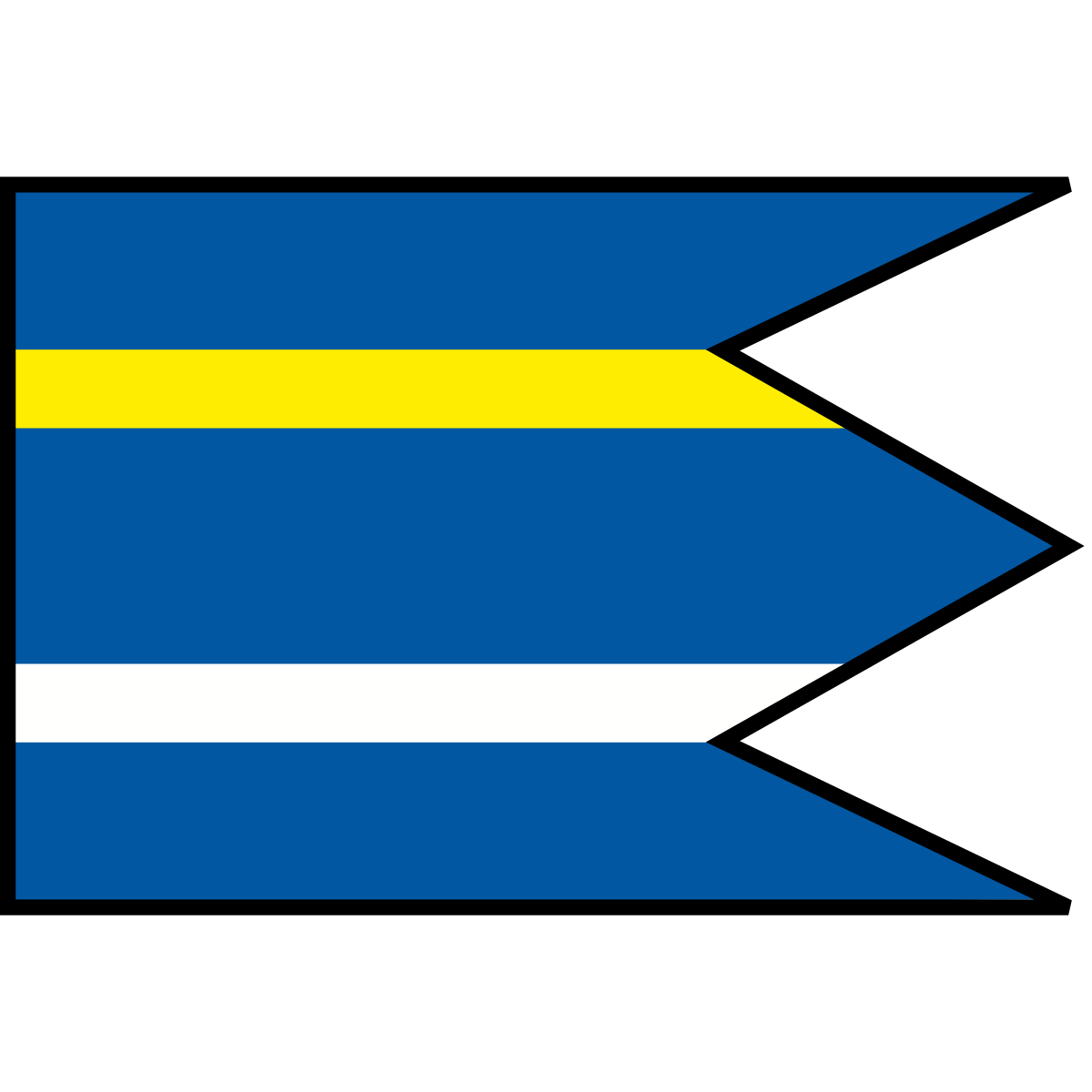 Flag of Krušetnica, Region of Žilina