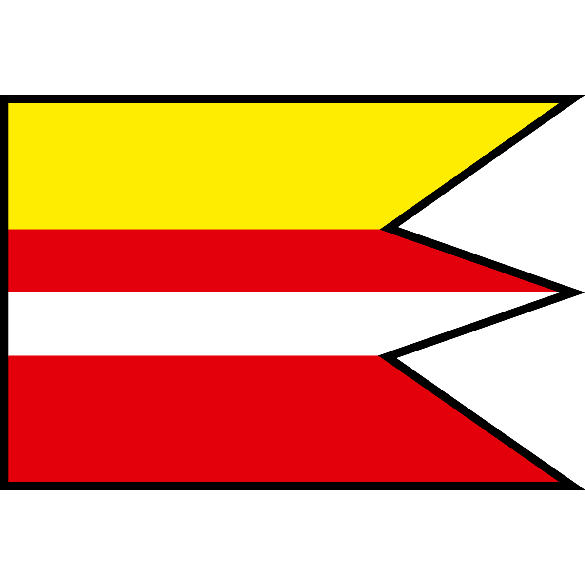 Flag of Kusín, Region of Košice