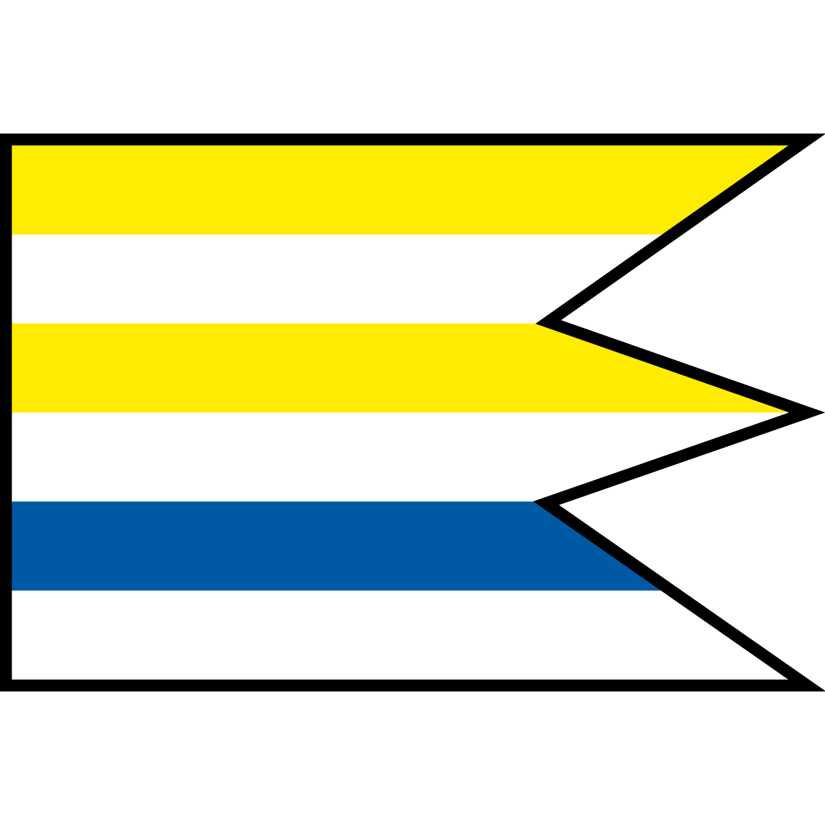 Flag of Kvakovce, Region of Prešov