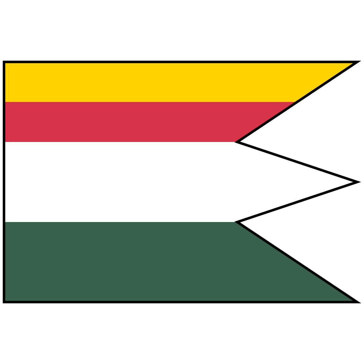 Flag of Kvašov, Region of Trenčín