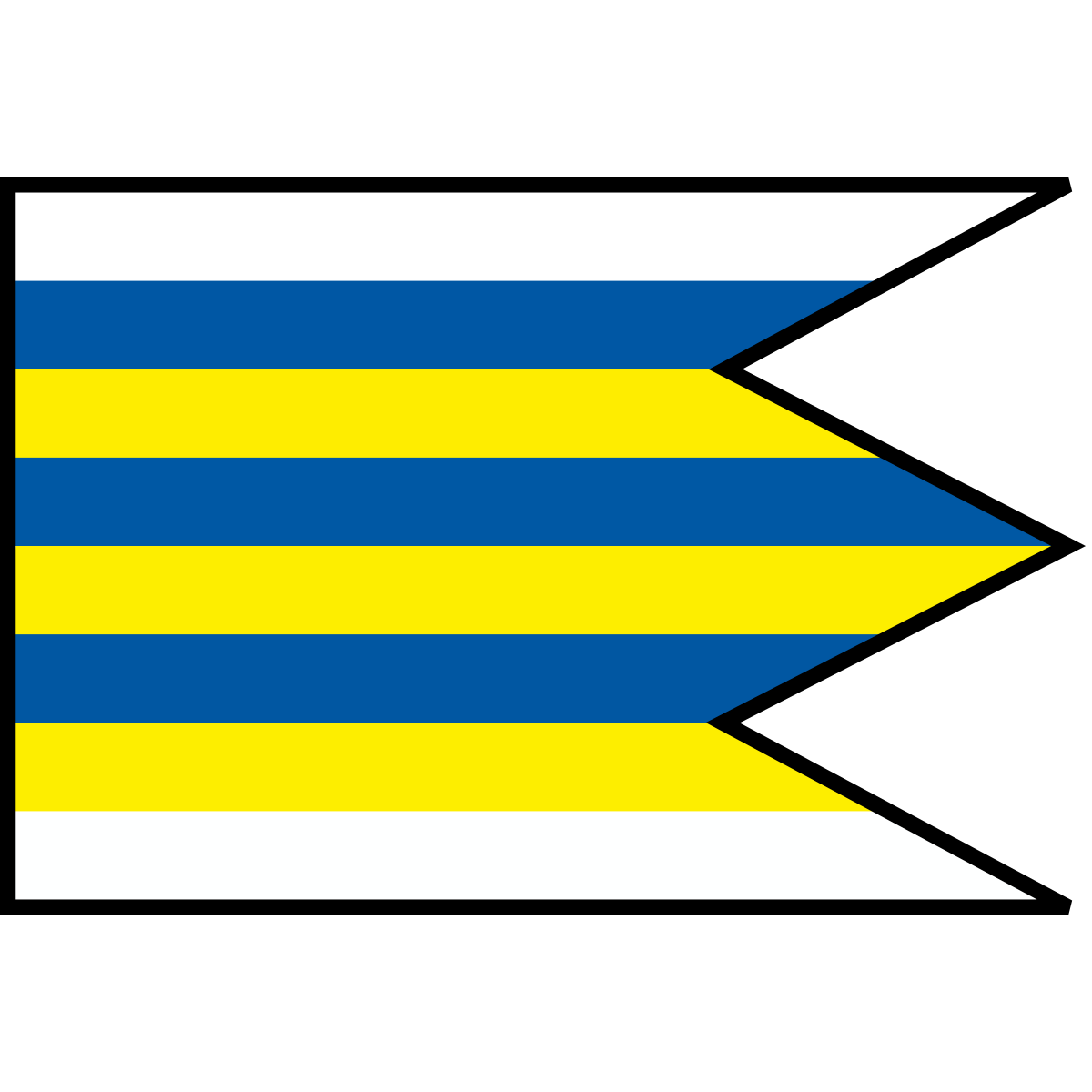 Flag of Kyjov, Region of Prešov