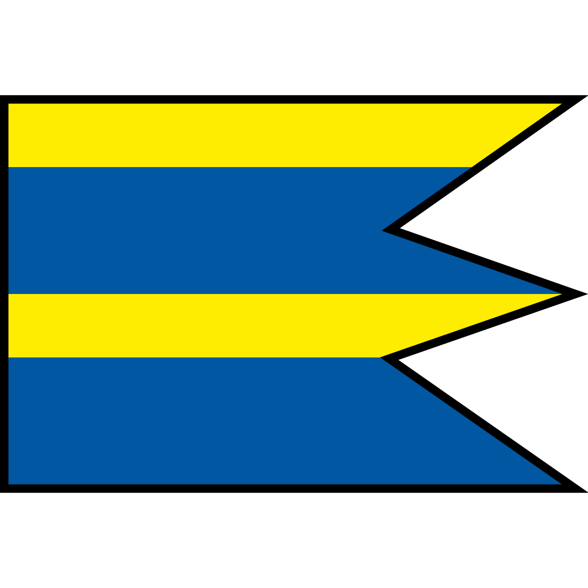 Flag of Kysta, Region of Košice