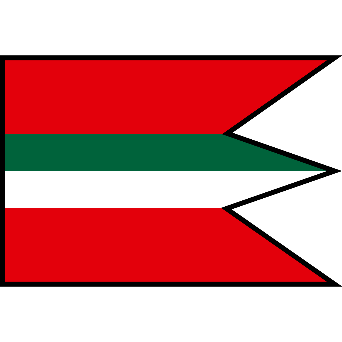 Flag of Lednica, Region of Trenčín