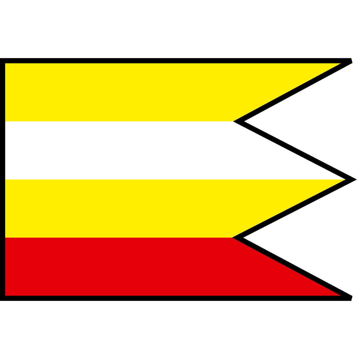 Flag of Lednické Rovne, Region of Trenčín