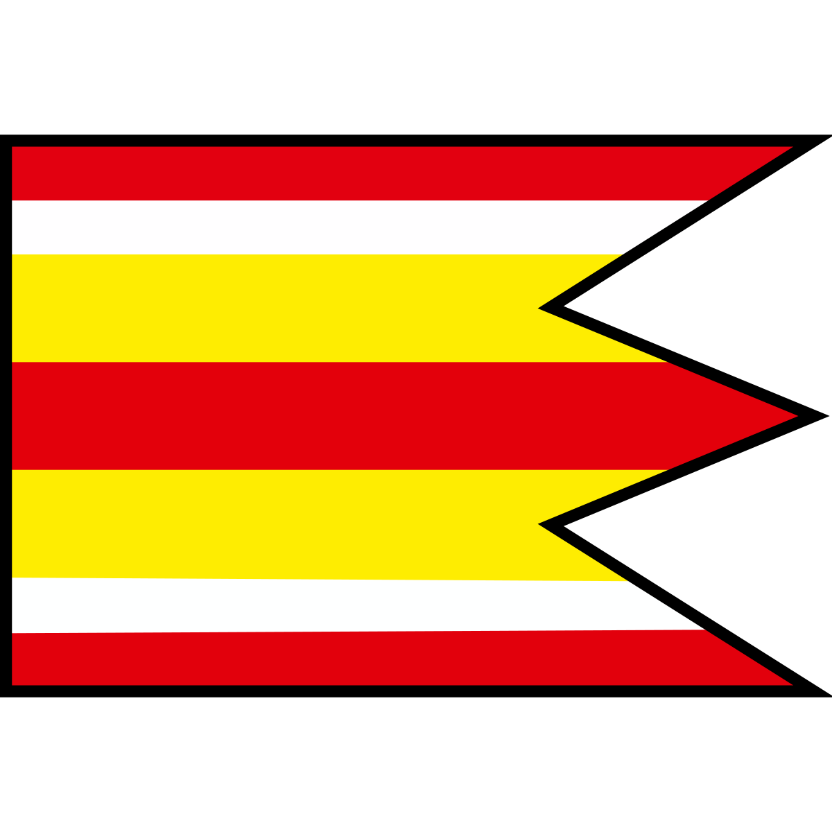 Flag of Lipová, Region of Nitra