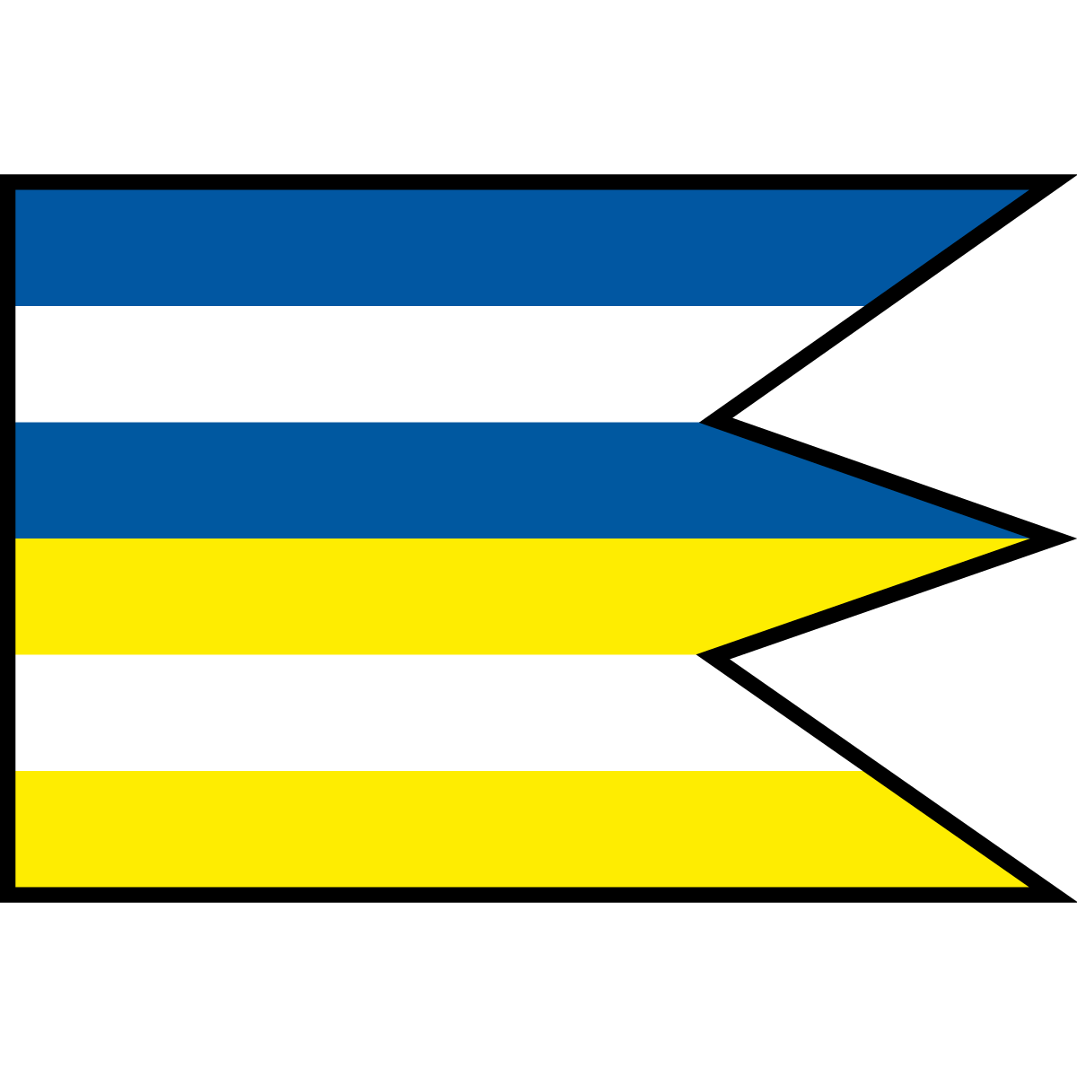 Flag of Lomnička, Region of Prešov