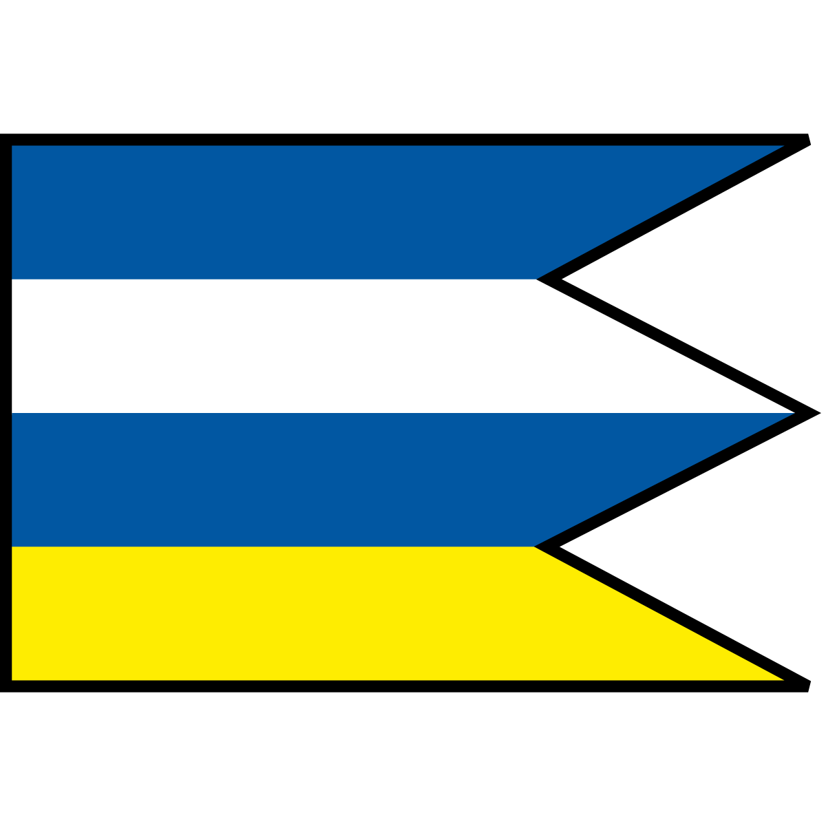Flag of Lubina, Region of Trenčín