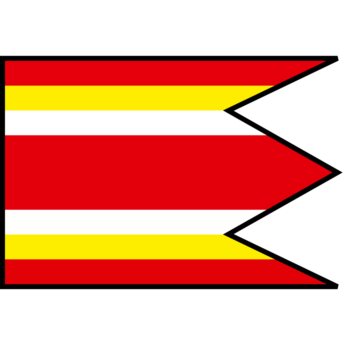 Flag of Ľuboriečka, Region of Banská Bystrica