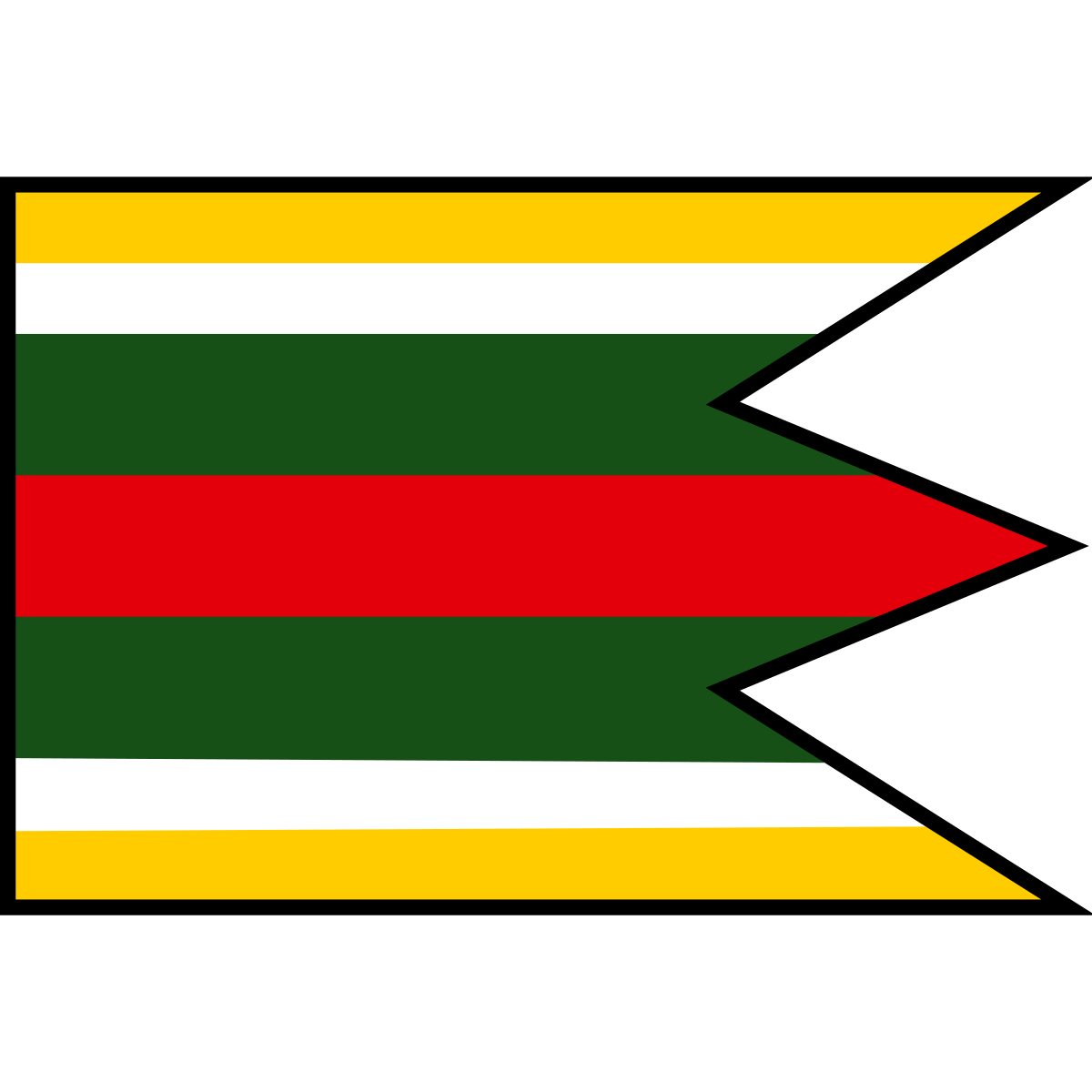 Flag of Lúč na Ostrove, Region of Trnava