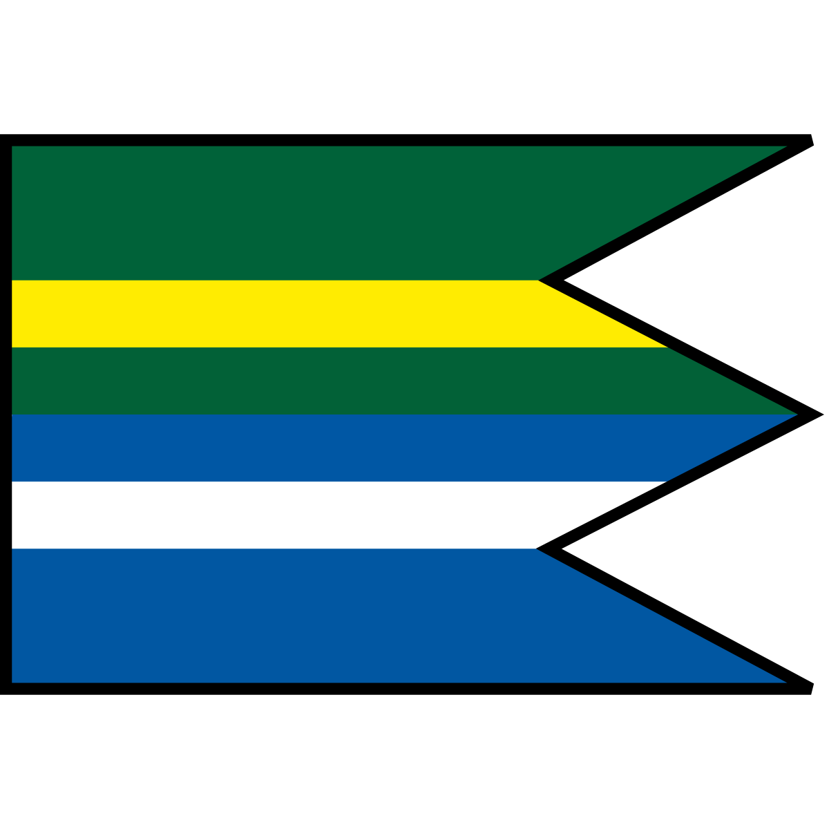 Flag of Ľudovítová, Region of Nitra
