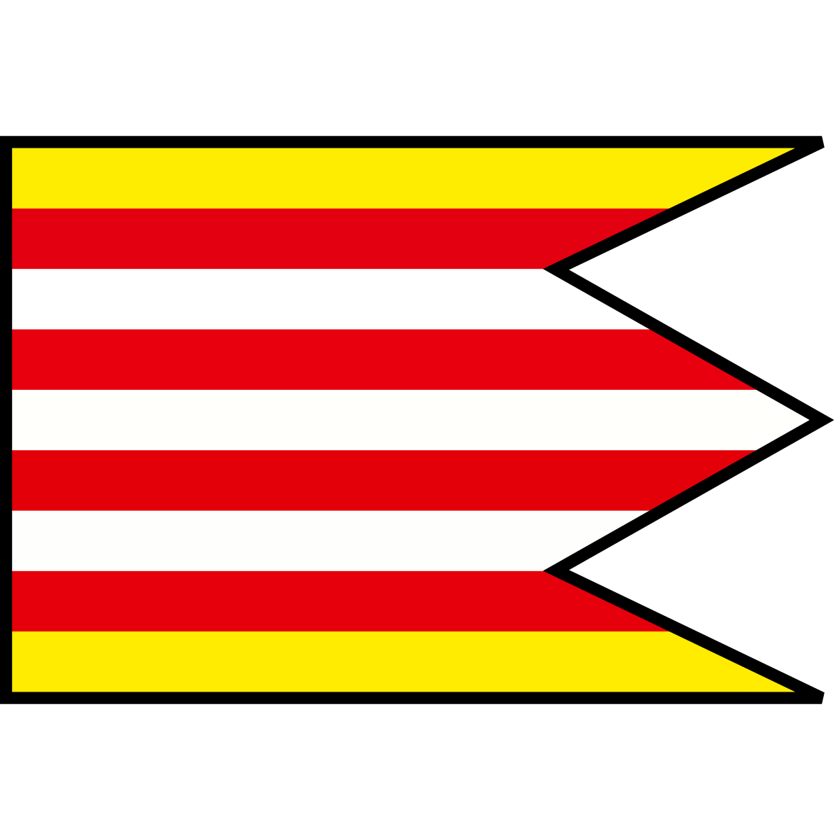 Flag of Malá Hradná, Region of Trenčín