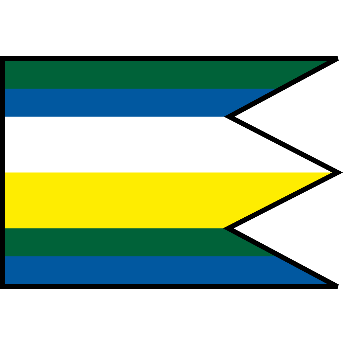 Flag of Malá Lodina, Region of Košice