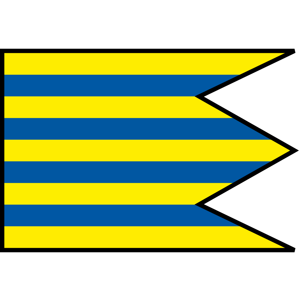 Flag of Malé Borové, Region of Žilina