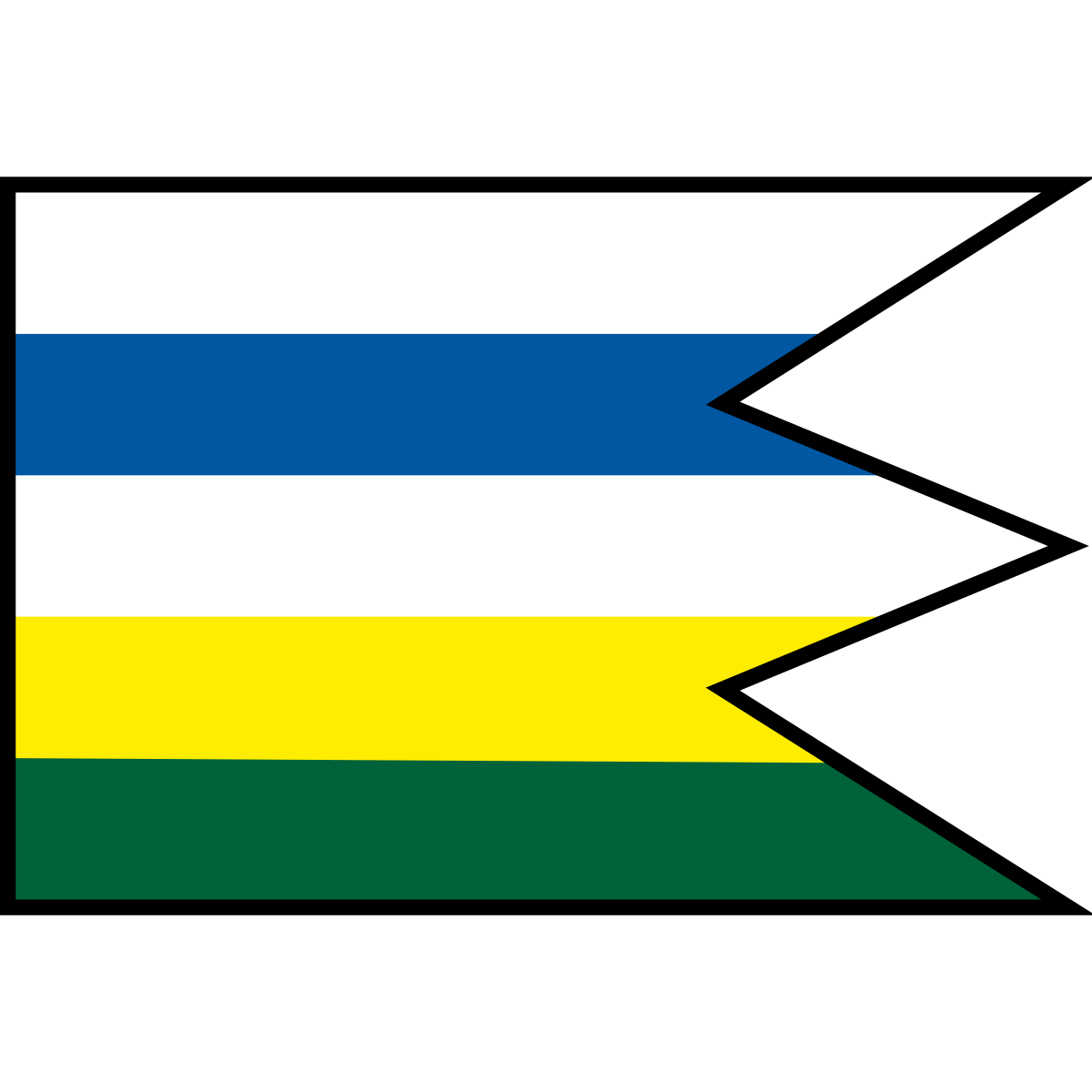 Flag of Malé Hoste, Region of Trenčín