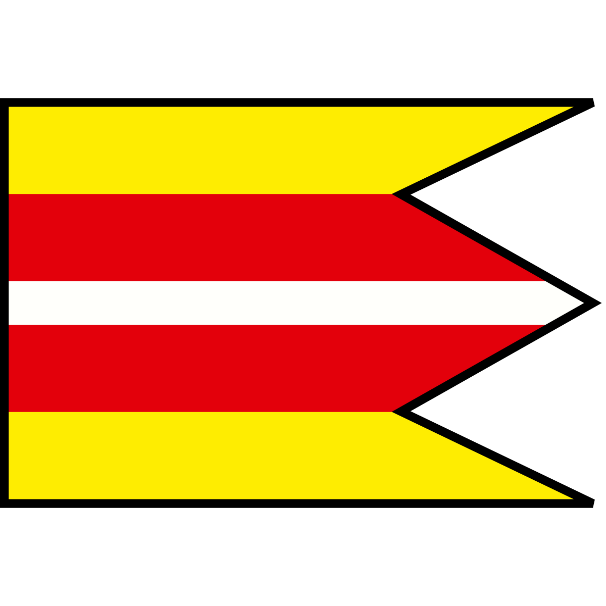 Flag of Malé Lednice, Region of Trenčín