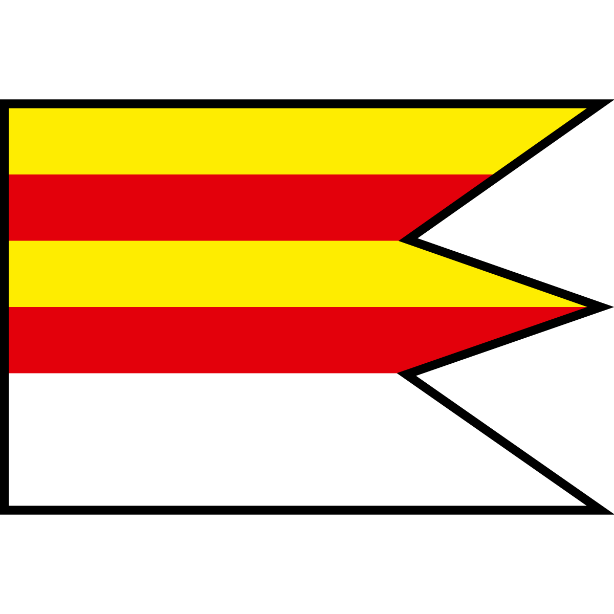 Flag of Malinová, Region of Trenčín