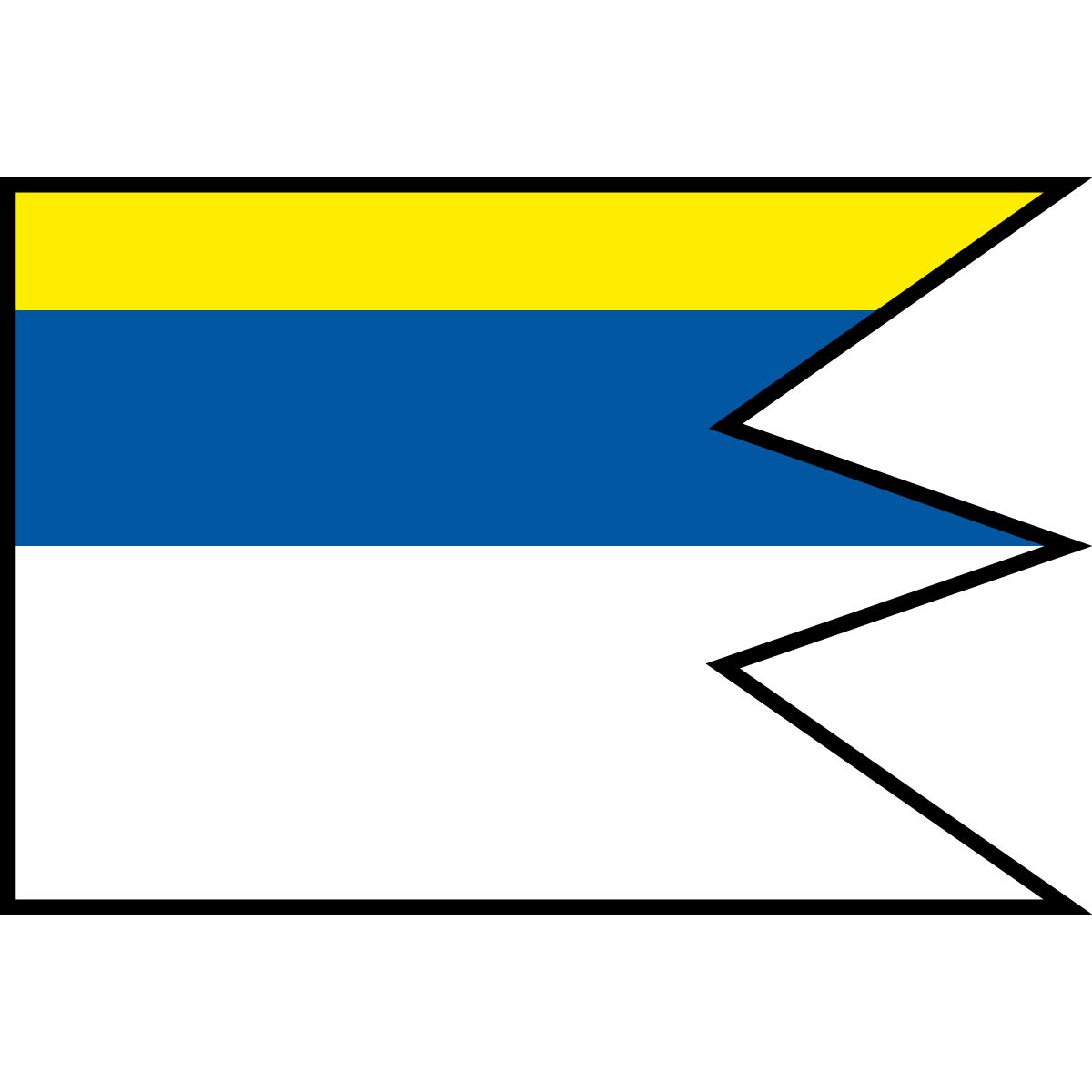 Flag of Malý Cetín, Region of Nitra