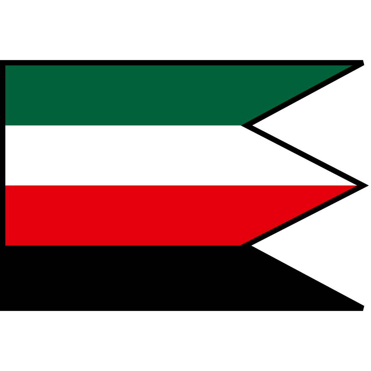 Flag of Malý Horeš, Region of Košice