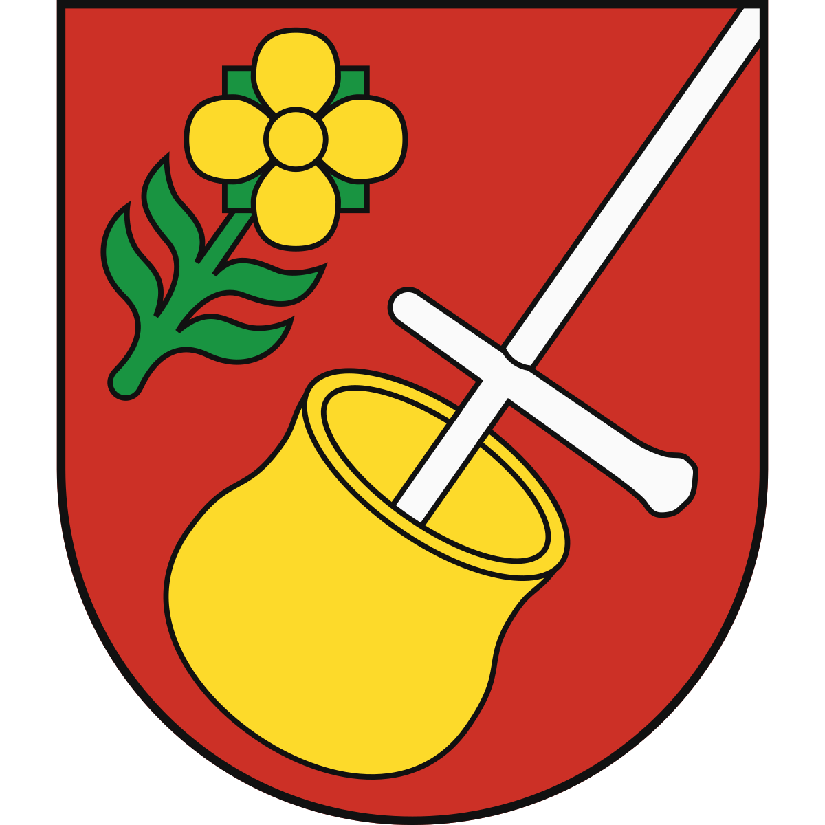 Coat of arms of Mást, Region of Bratislava