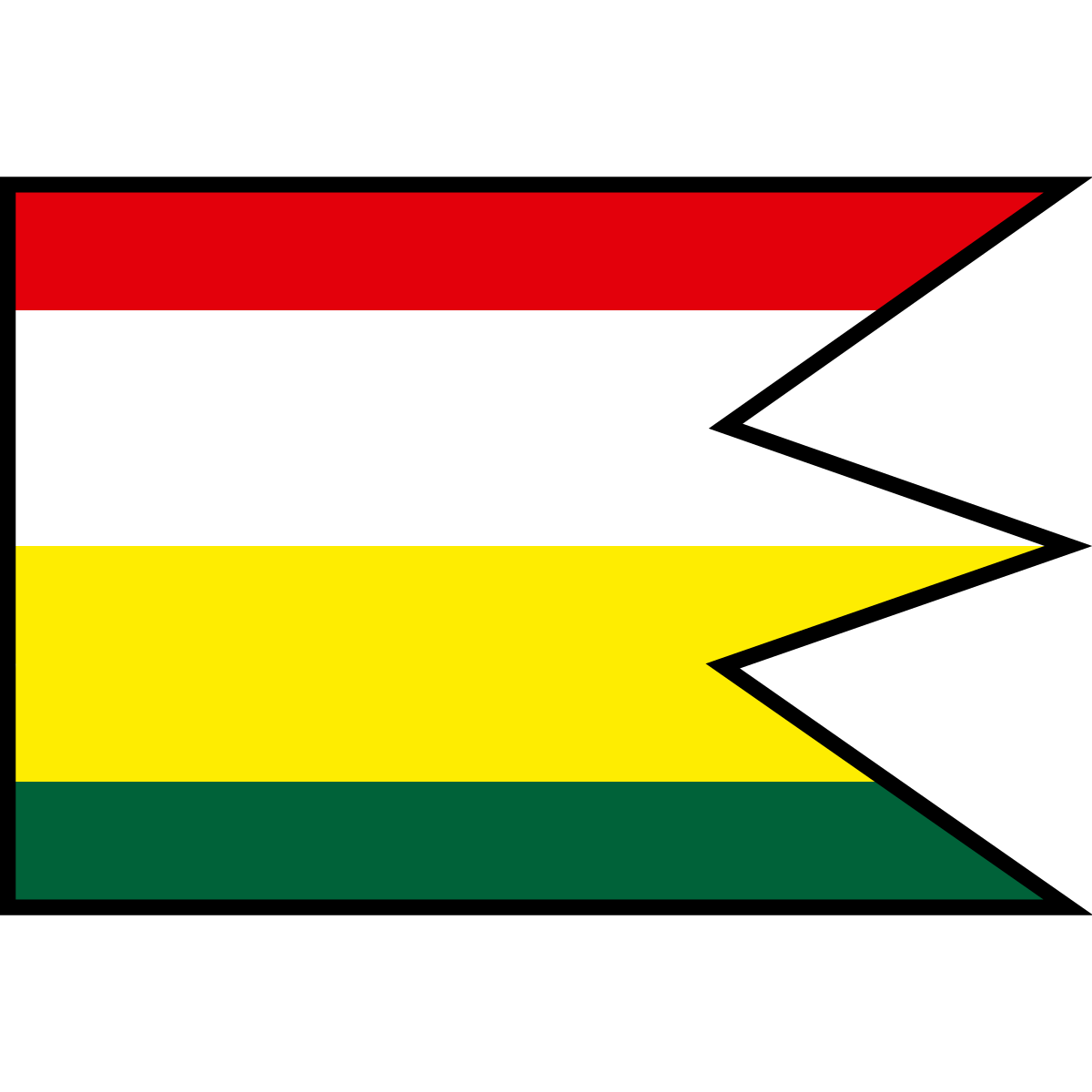 Flag of Milhosť, Region of Košice