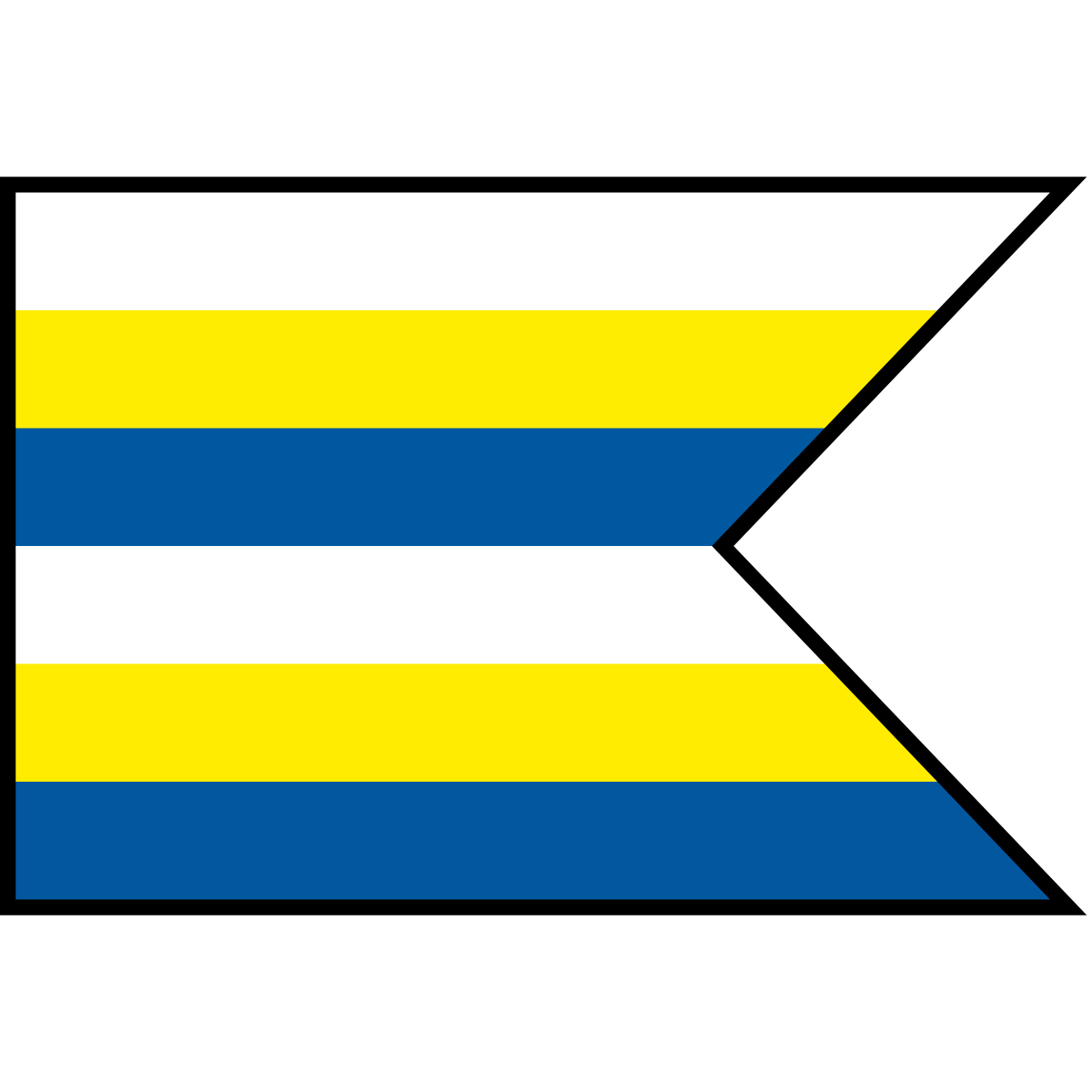 Flag of Milhostov, Region of Košice