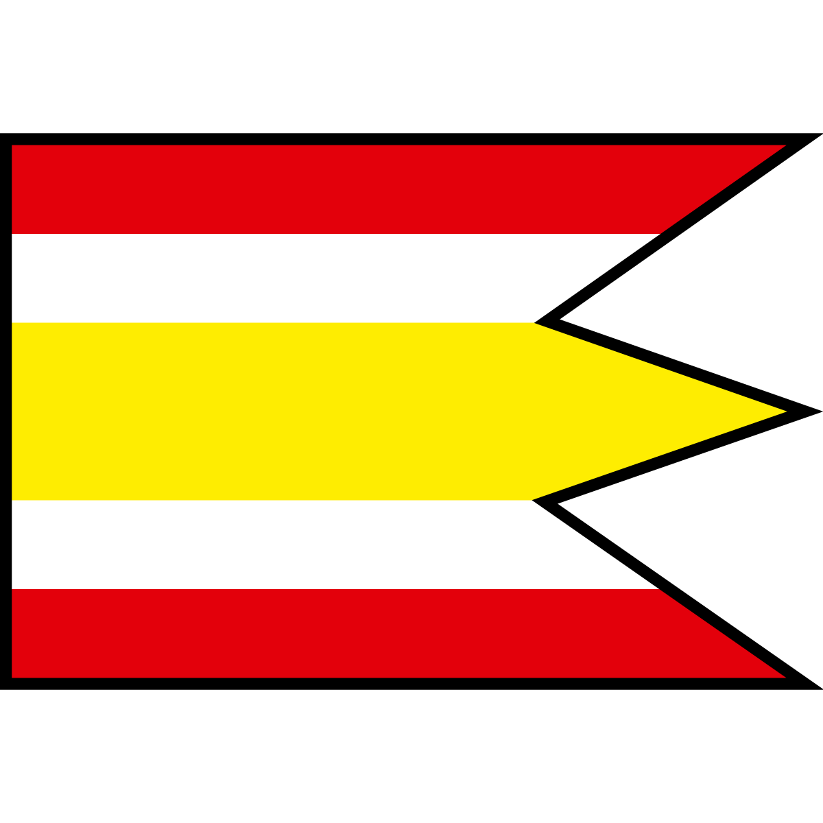 Flag of Mladá Hora, Region of Banská Bystrica