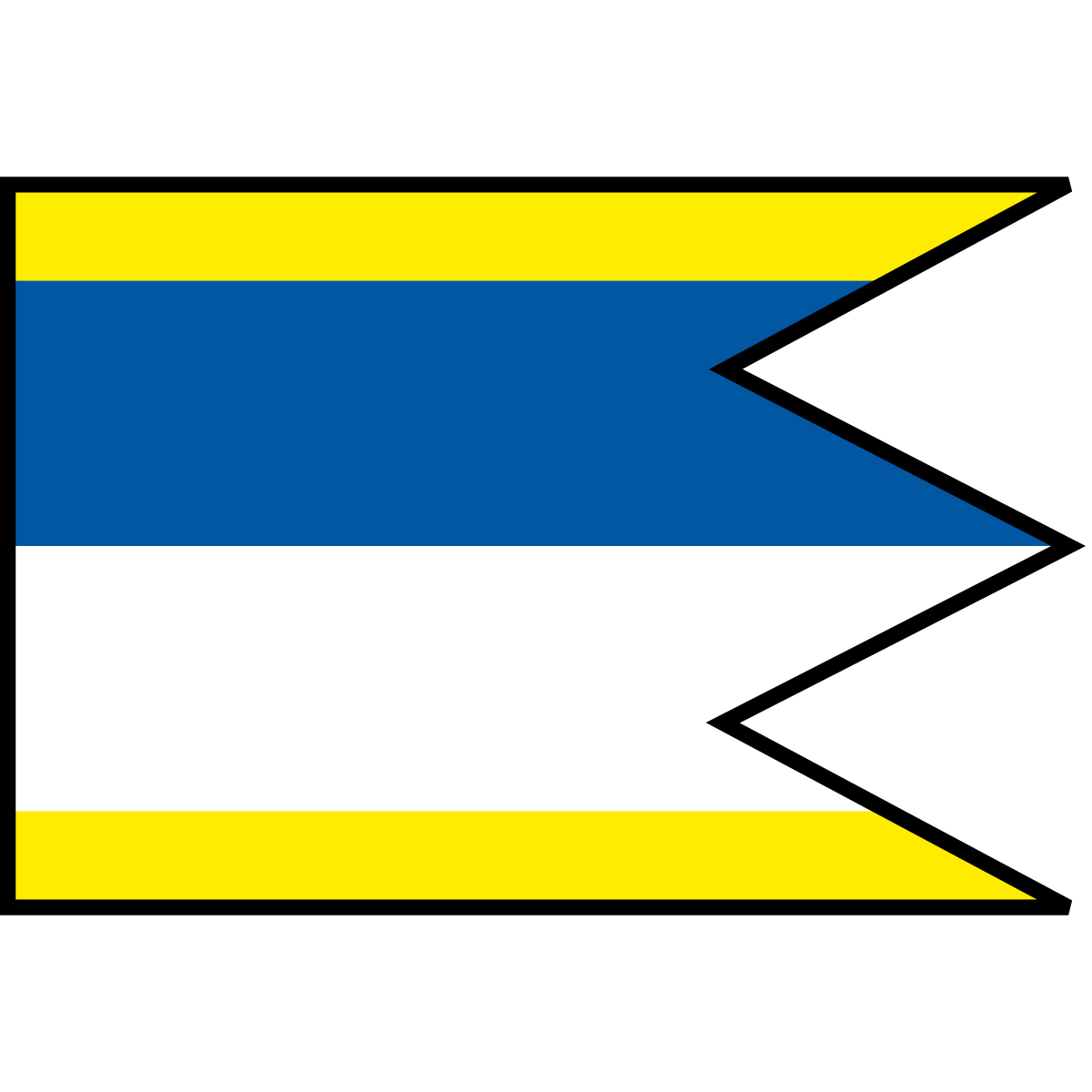 Flag of Modrovka, Region of Trenčín