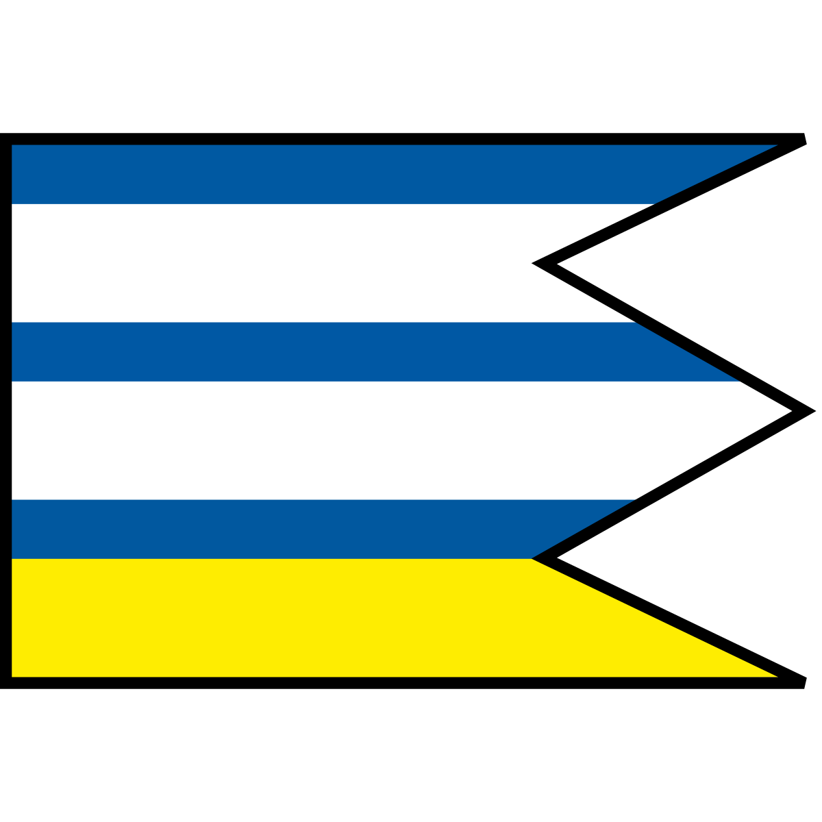 Flag of Muránska Dlhá Lúka, Region of Banská Bystrica