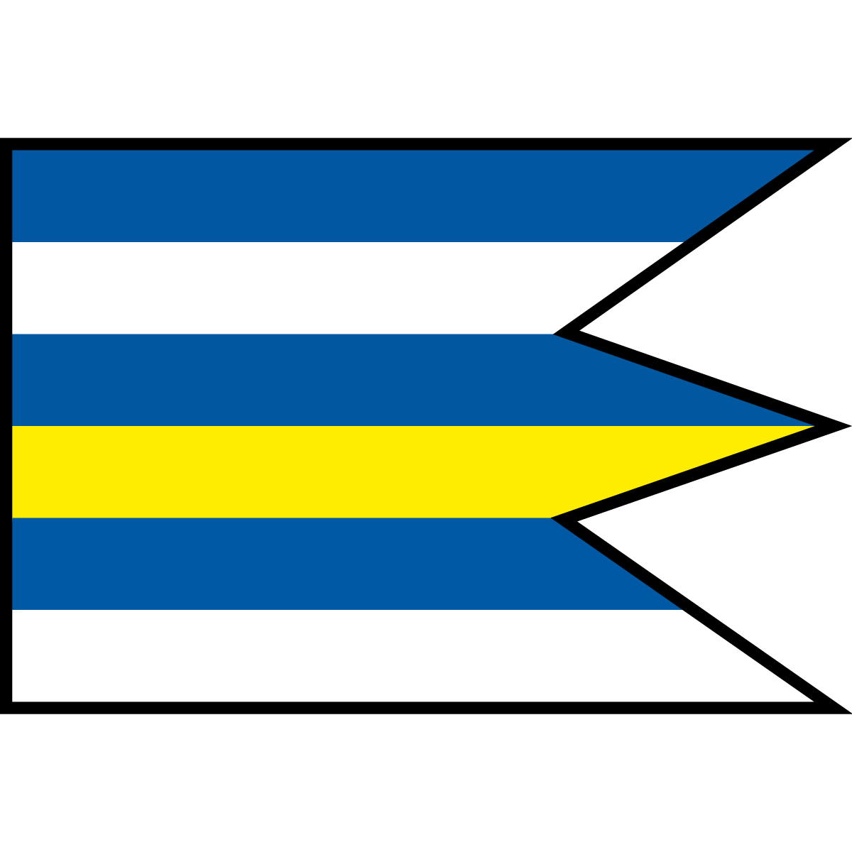 Flag of Nedašovce, Region of Trenčín