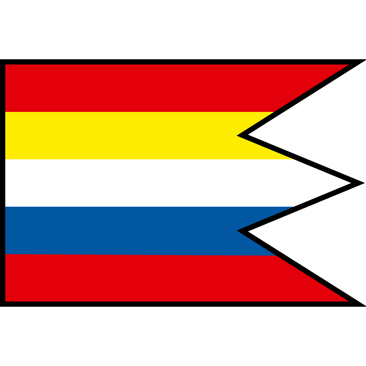 Flag of Nedožery, Region of Trenčín