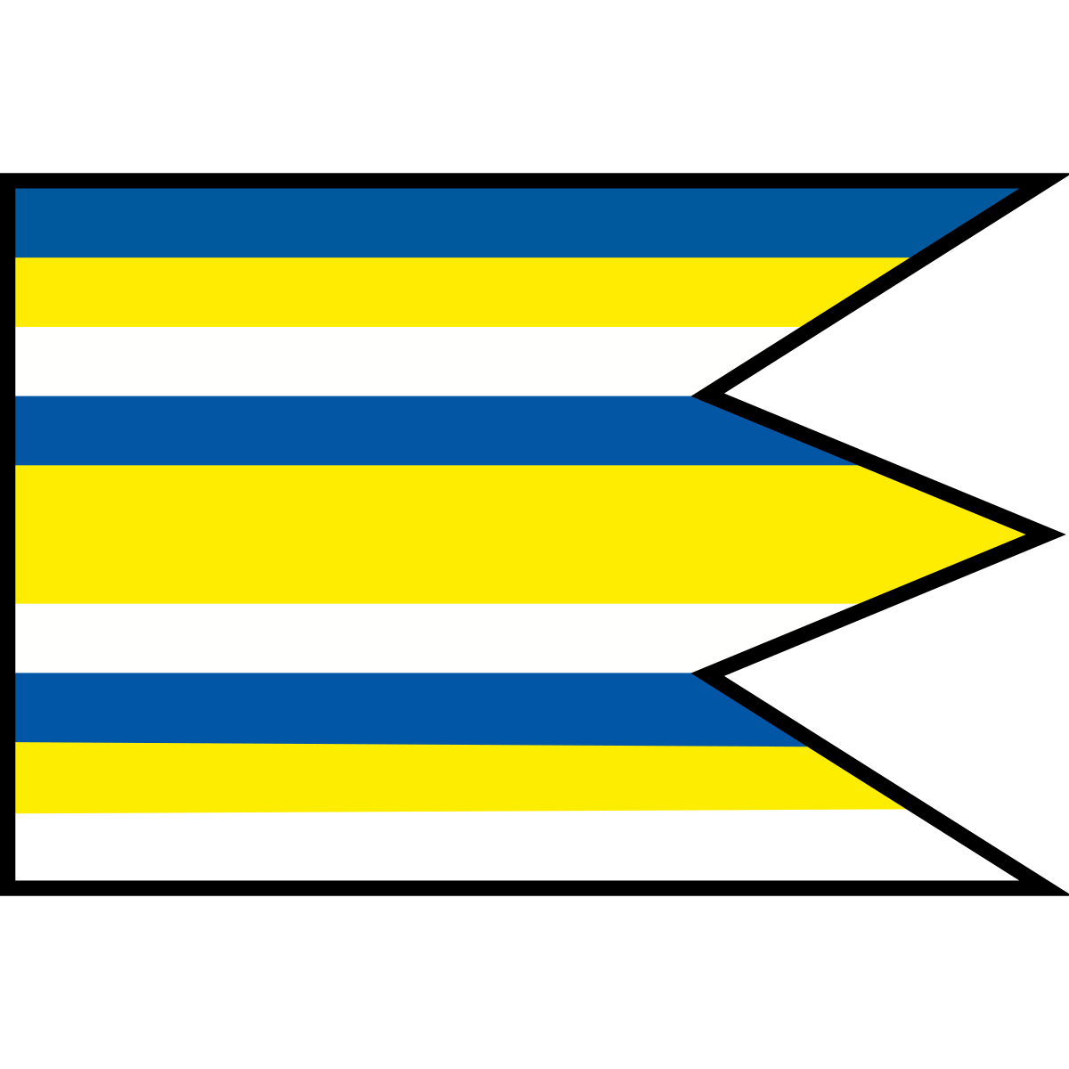 Flag of Nemčiňany, Region of Nitra