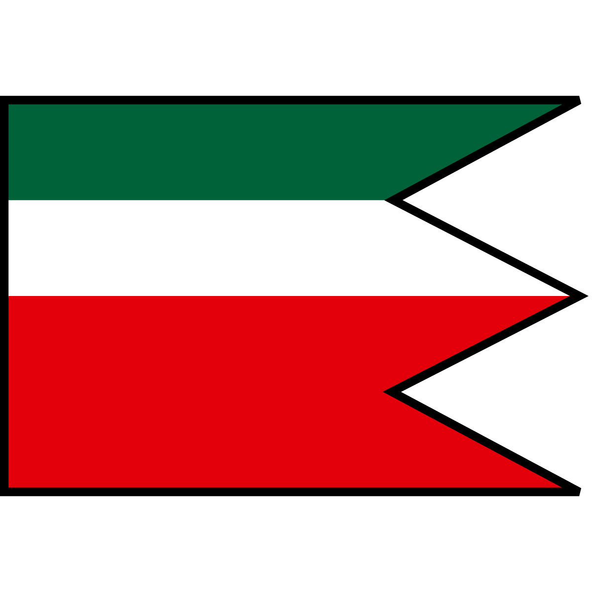 Flag of Nemecká, Region of Banská Bystrica