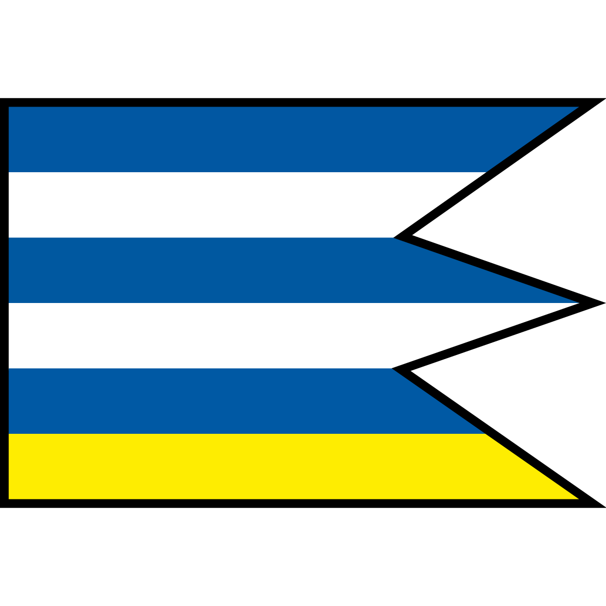 Flag of Neverice, Region of Nitra