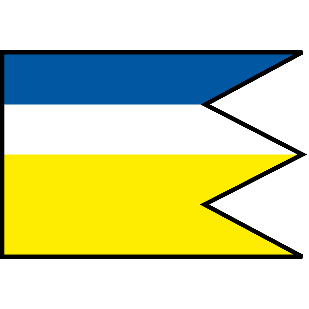 Flag of Nevidzany, Region of Nitra