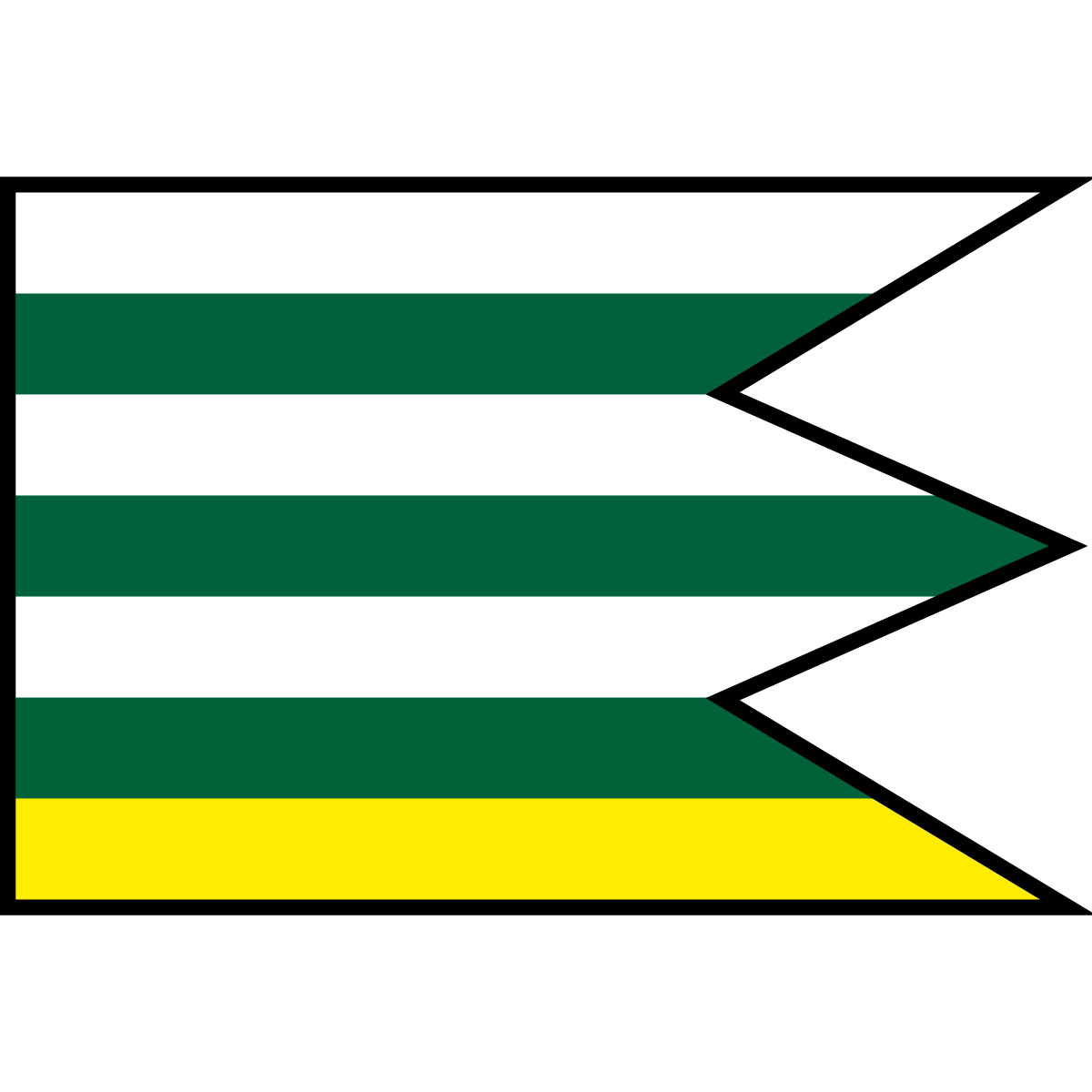 Flag of Nižná Jedľová, Region of Prešov