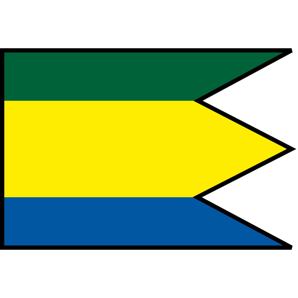 Flag of Nižná Polianka, Region of Prešov