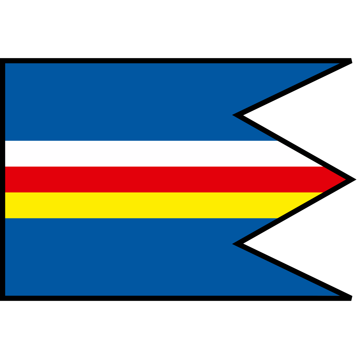 Vlajka mesta Nižná Rybnica, Košický kraj