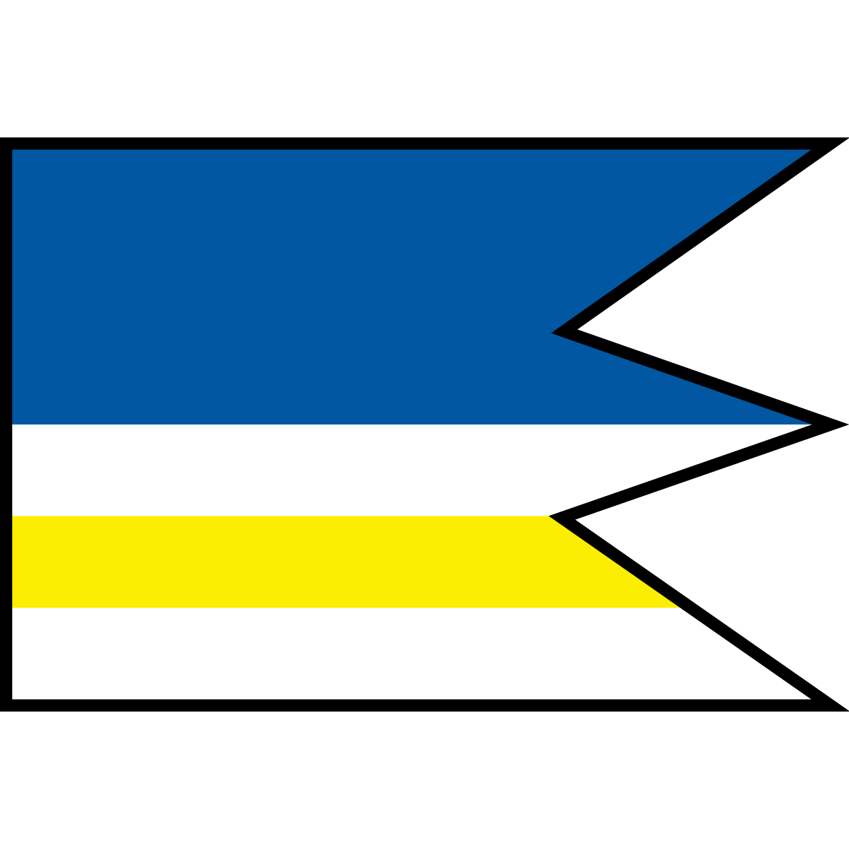 Flag of Nižné Ružbachy, Region of Prešov