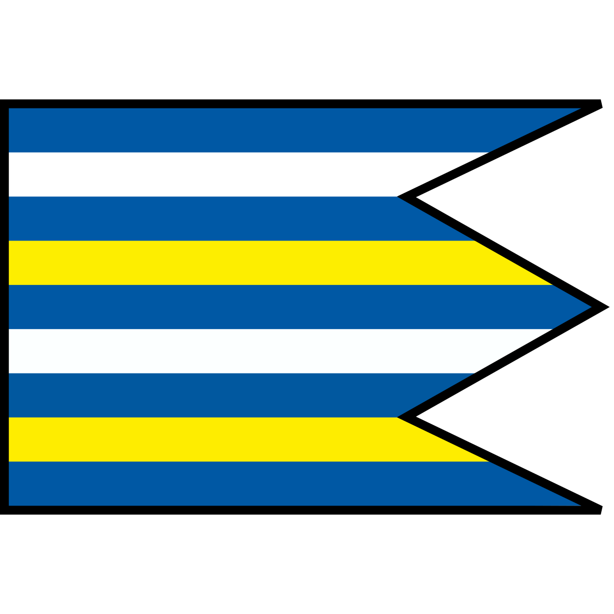 Flag of Nižný Čaj, Region of Košice