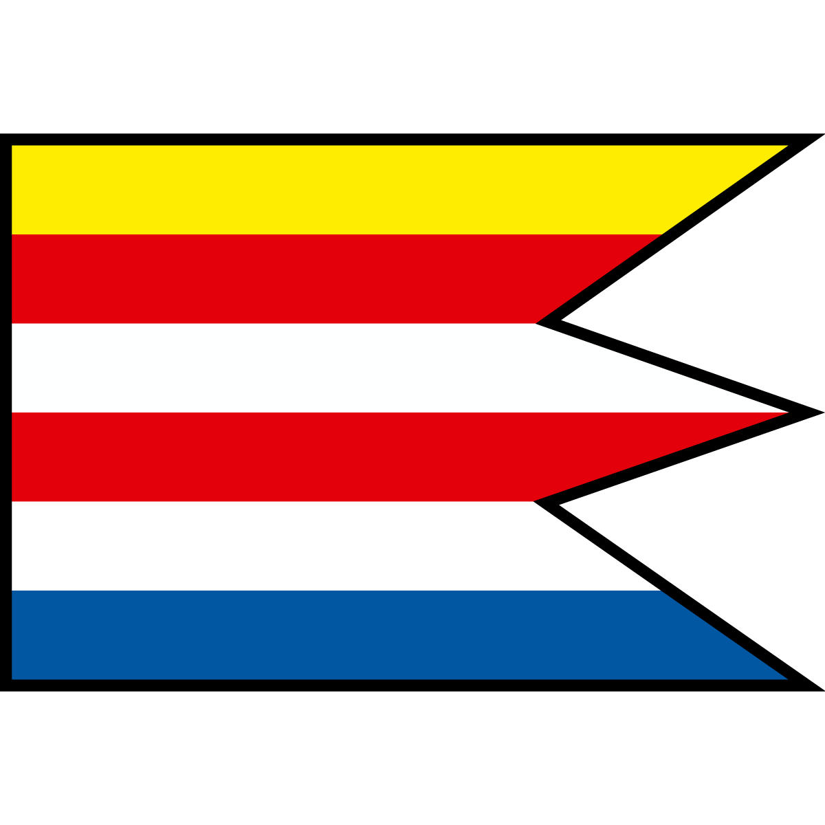 Flag of Nižný Orlík, Region of Prešov