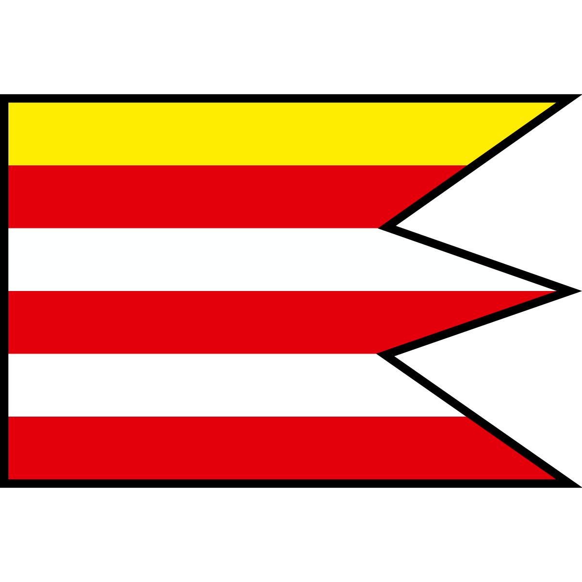 Flag of Nižný Tvarožec, Region of Prešov