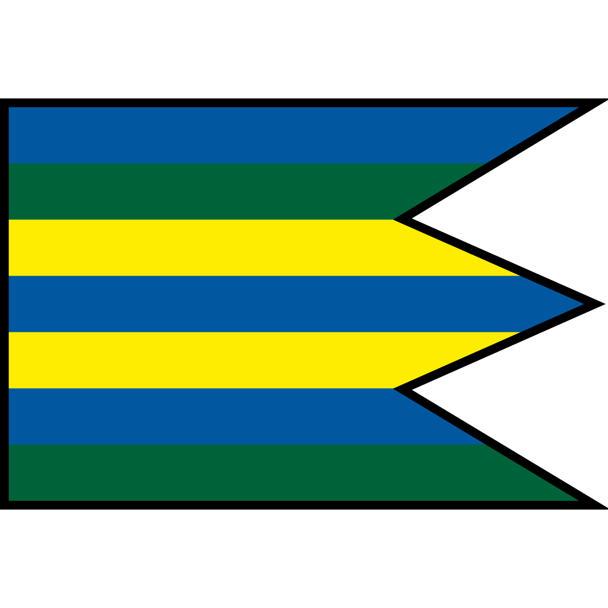 Flag of Nižný Žipov, Region of Košice