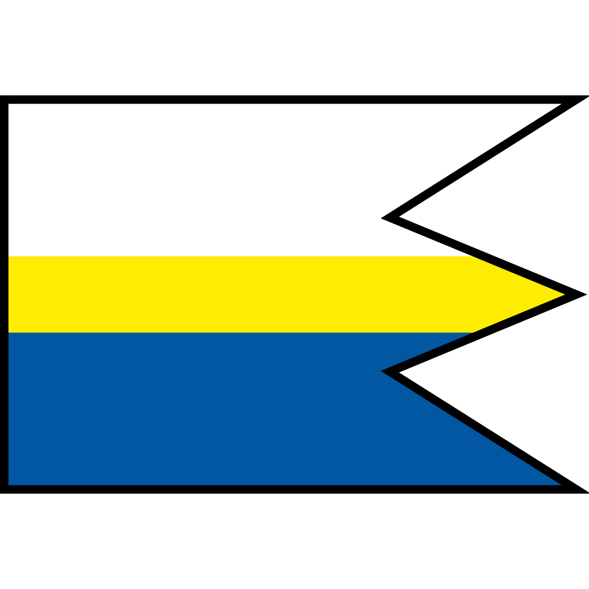 Flag of Nová Lesná, Region of Prešov