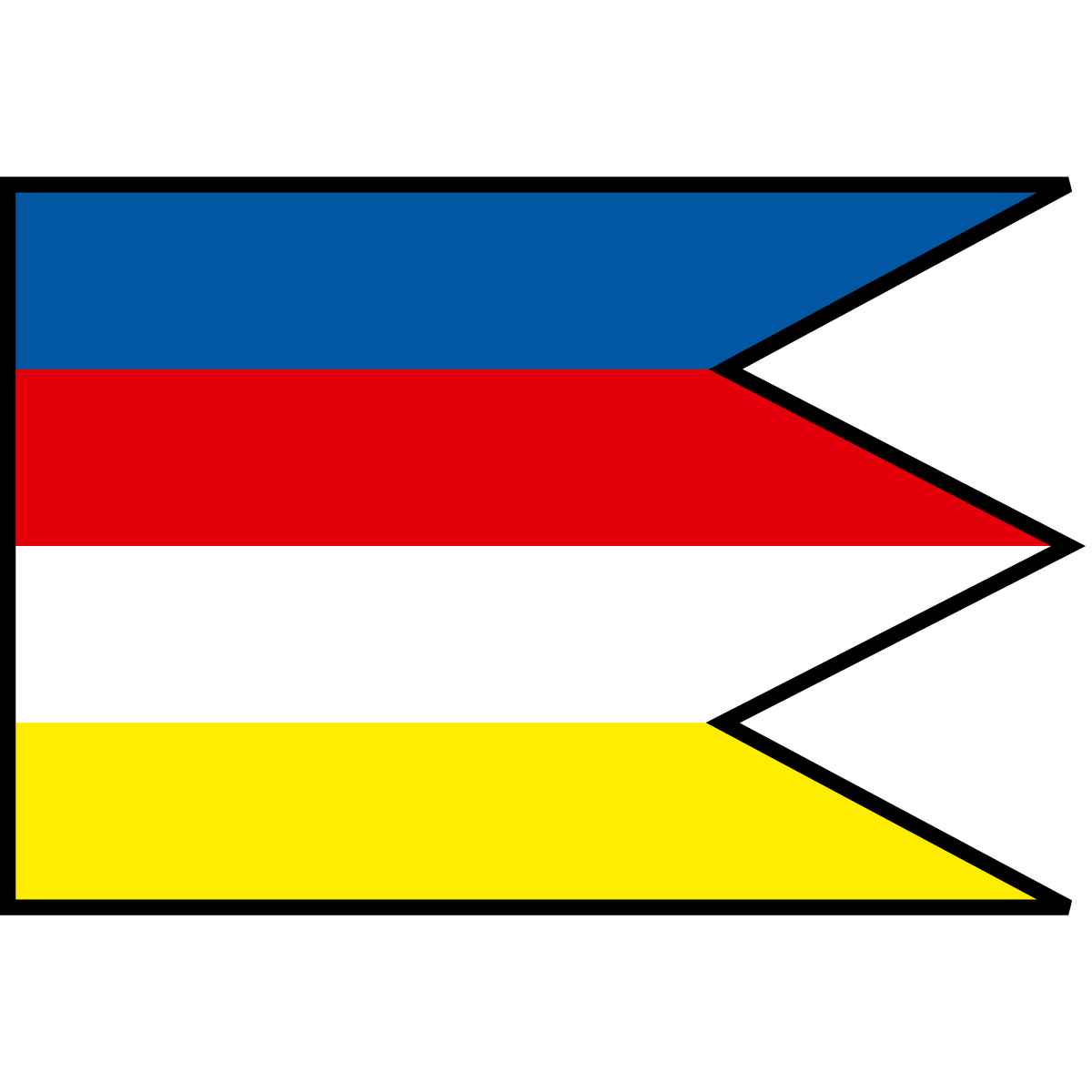 Flag of Nová Ves nad Váhom, Region of Trenčín